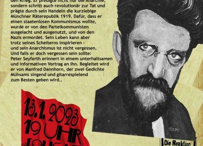 Erich Mühsam: Leben & Anarchie